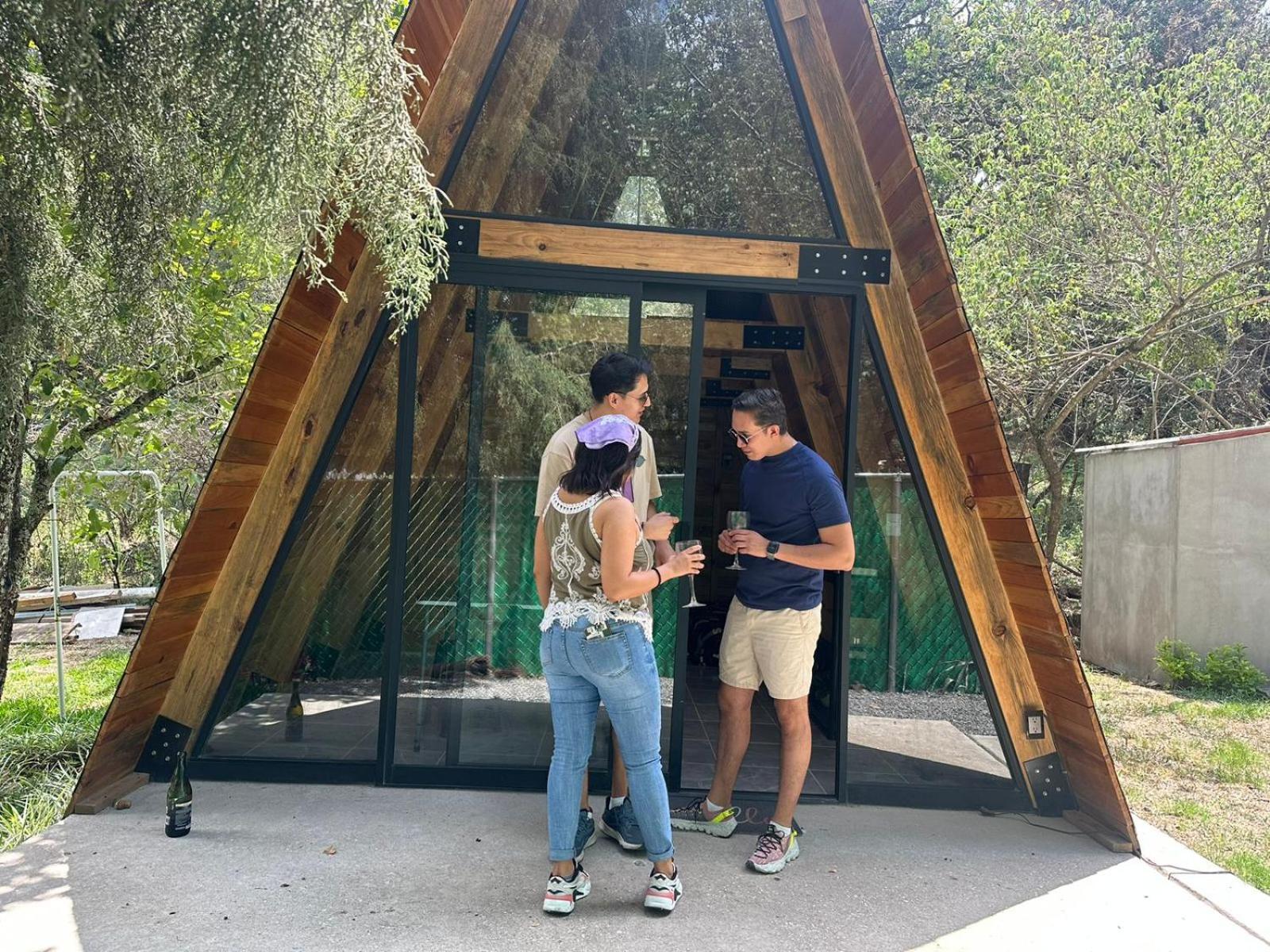 Cabanas Alpina, Romantica Y Acogedora A 10 Minutos Del Centro เตโปซตลัน ภายนอก รูปภาพ